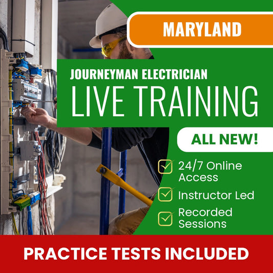 Maryland Journeyman Electrician Exam Prep - Live Virtual + Self Study Training