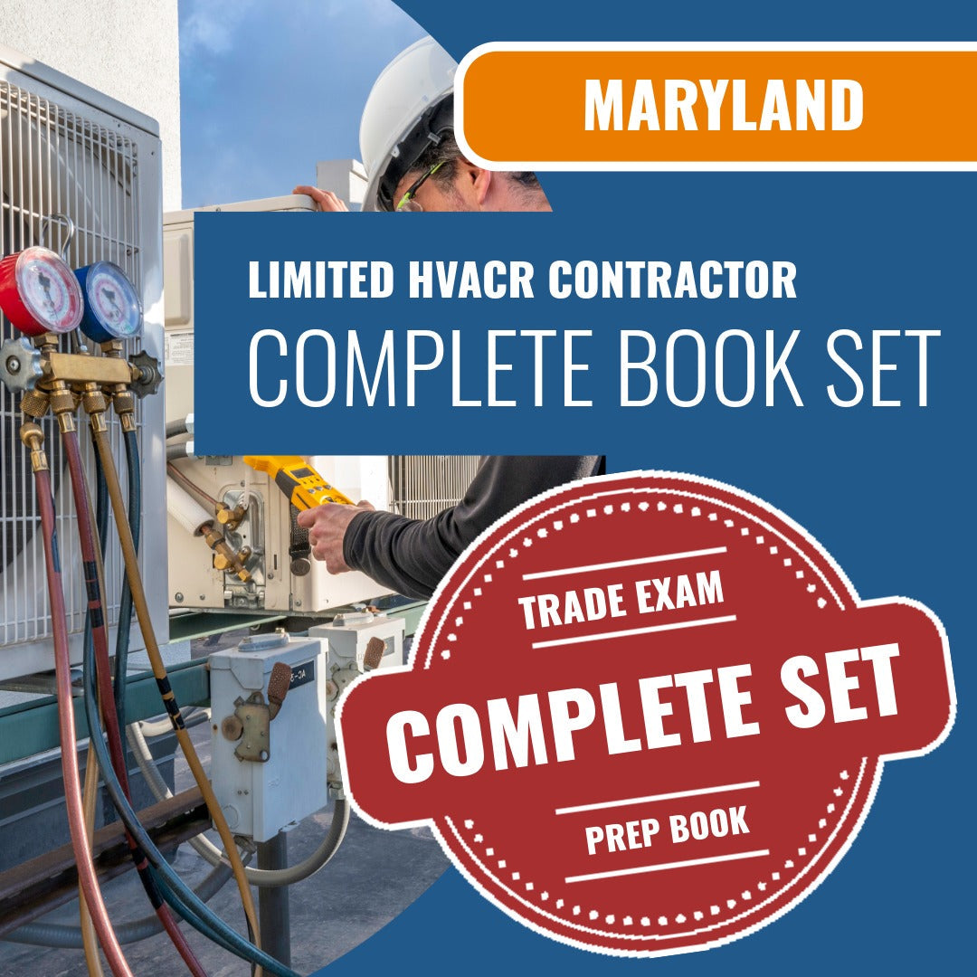 Maryland Limited HVACR Contractor Exam Book Package
