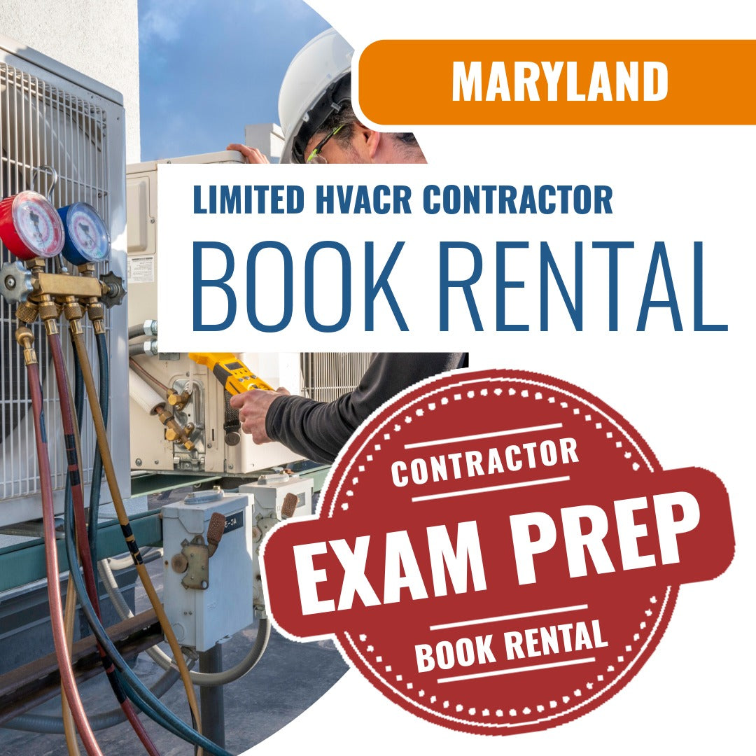 Maryland Limited HVACR Contractor - Books & Courses Rental Package
