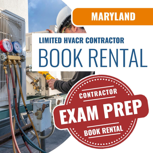 Maryland Limited HVACR Contractor - Books & Courses Rental Package