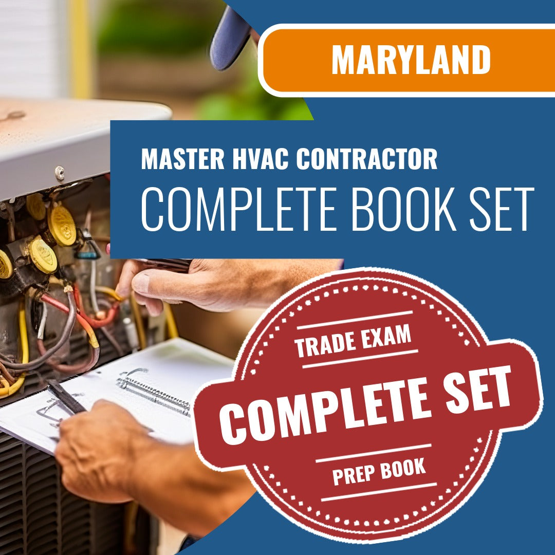 Maryland Master HVAC Contractor Exam Book Package