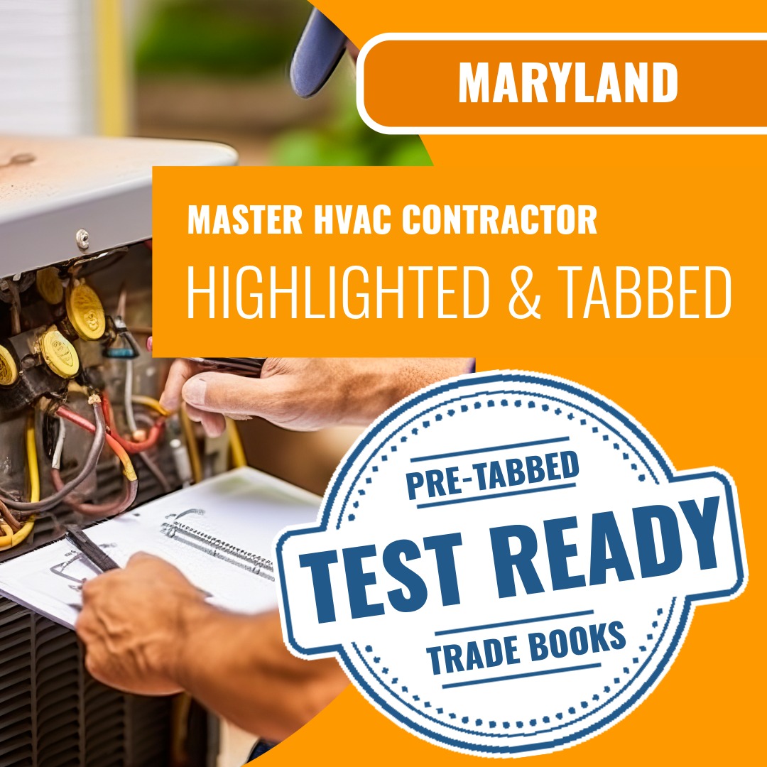 Maryland Master HVAC Contractor Highlighted & Tabbed Book Package
