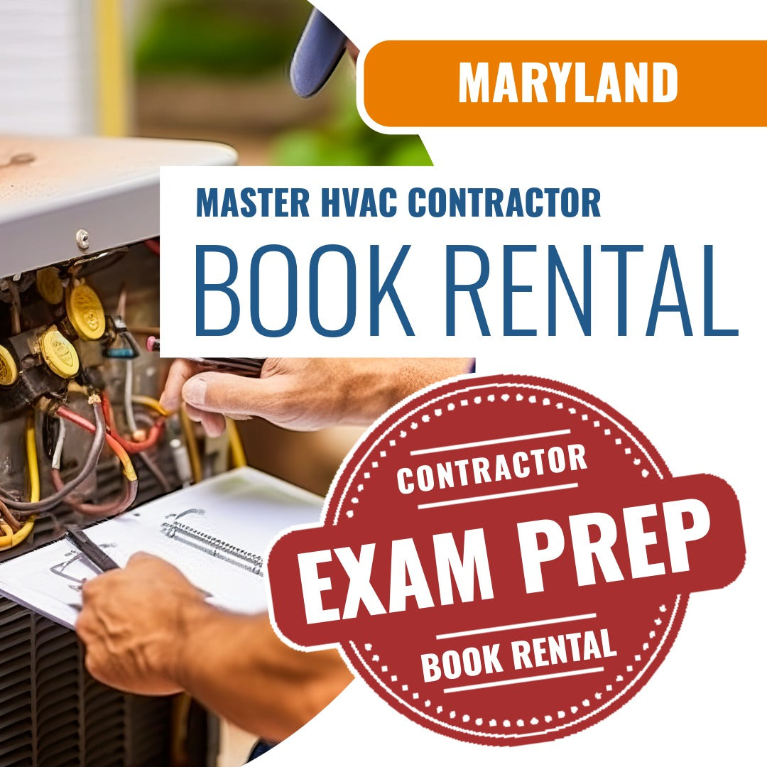 Maryland Master HVAC Contractor - Books & Courses Rental Package