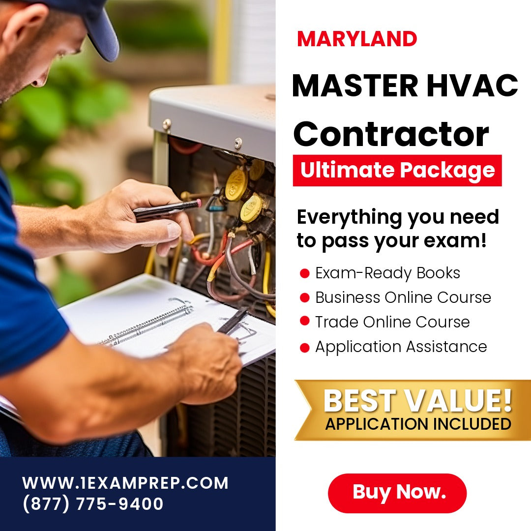 Maryland Master HVAC Contractor Ultimate Exam Prep Rental Package