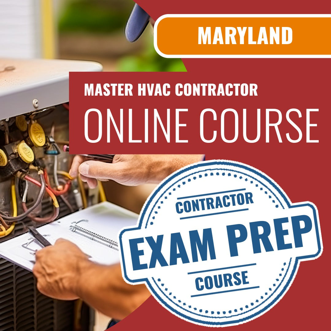 Maryland Master HVAC Contractor Exam - Online Exam Prep