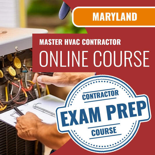 Maryland Master HVAC Contractor Exam - Online Exam Prep
