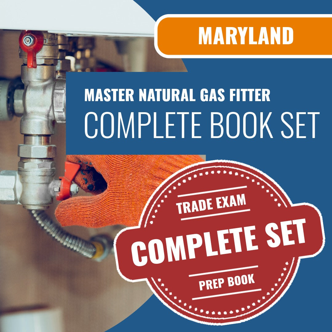 Maryland Master Natural Gas Fitter Contractor Exam Book Package