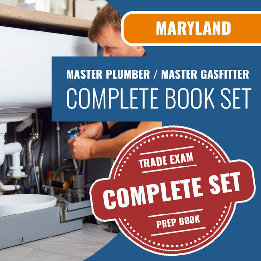 Maryland Master Plumber /  Master Gasfitter Contractor Exam Book Package