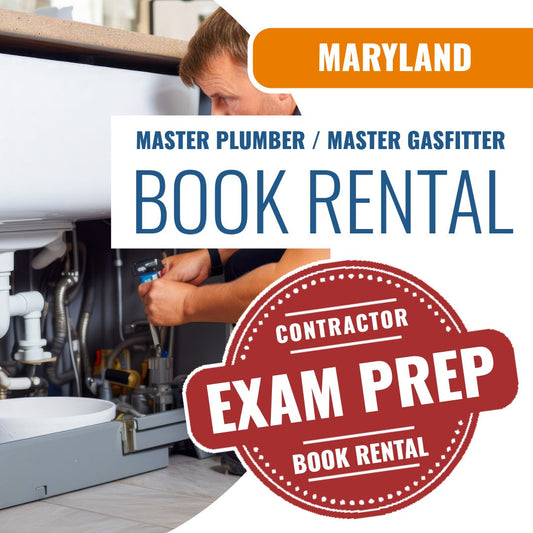 Maryland Master Plumber /  Master Gasfitter Contractor - Books & Courses Rental Package