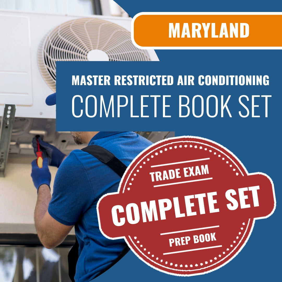 Maryland Master Restricted Air Conditioning Contractor Exam Book Package