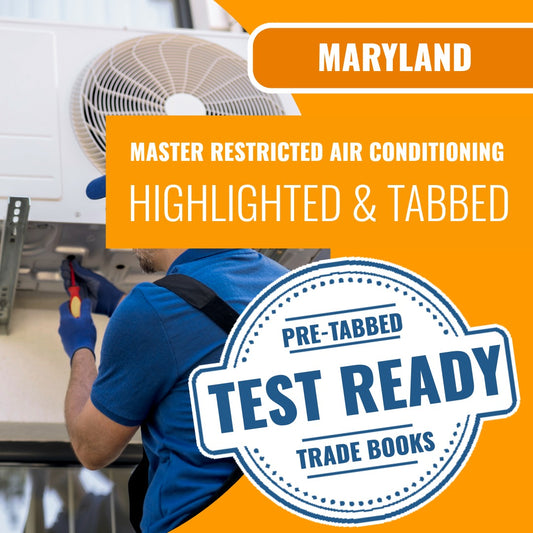 Maryland Master Restricted Air Conditioning Contractor Highlighted & Tabbed Book Package