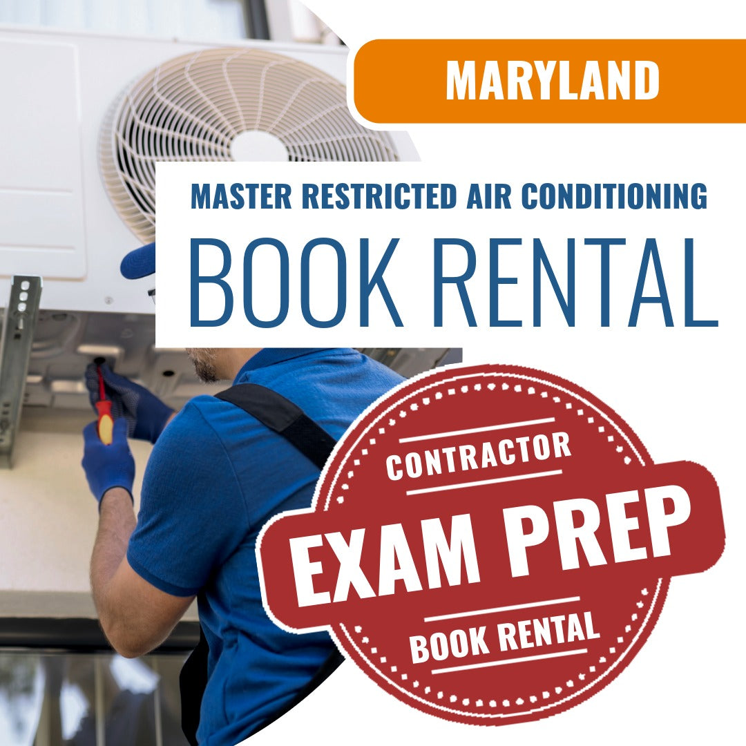 Maryland Master Restricted Air Conditioning Contractor - Books & Courses Rental Package