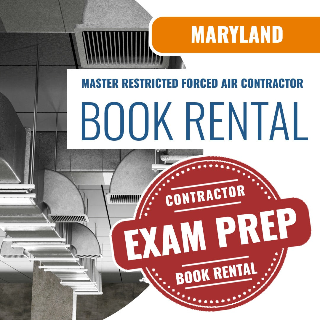 Maryland Master Restricted Forced Air Contractor  - Books & Courses Rental Package