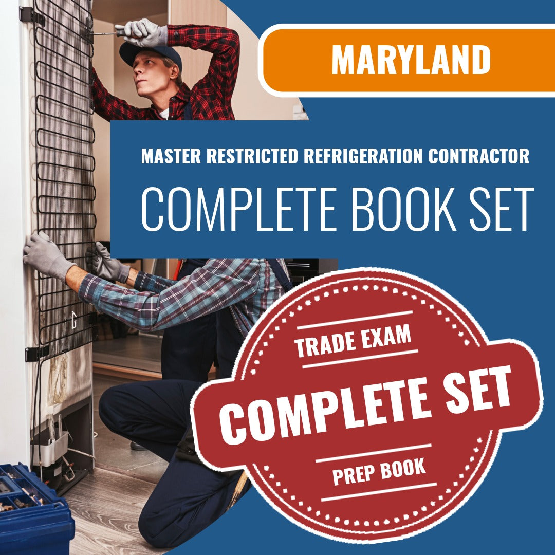 Maryland Master Restricted Refrigeration Contractor Exam Book Package