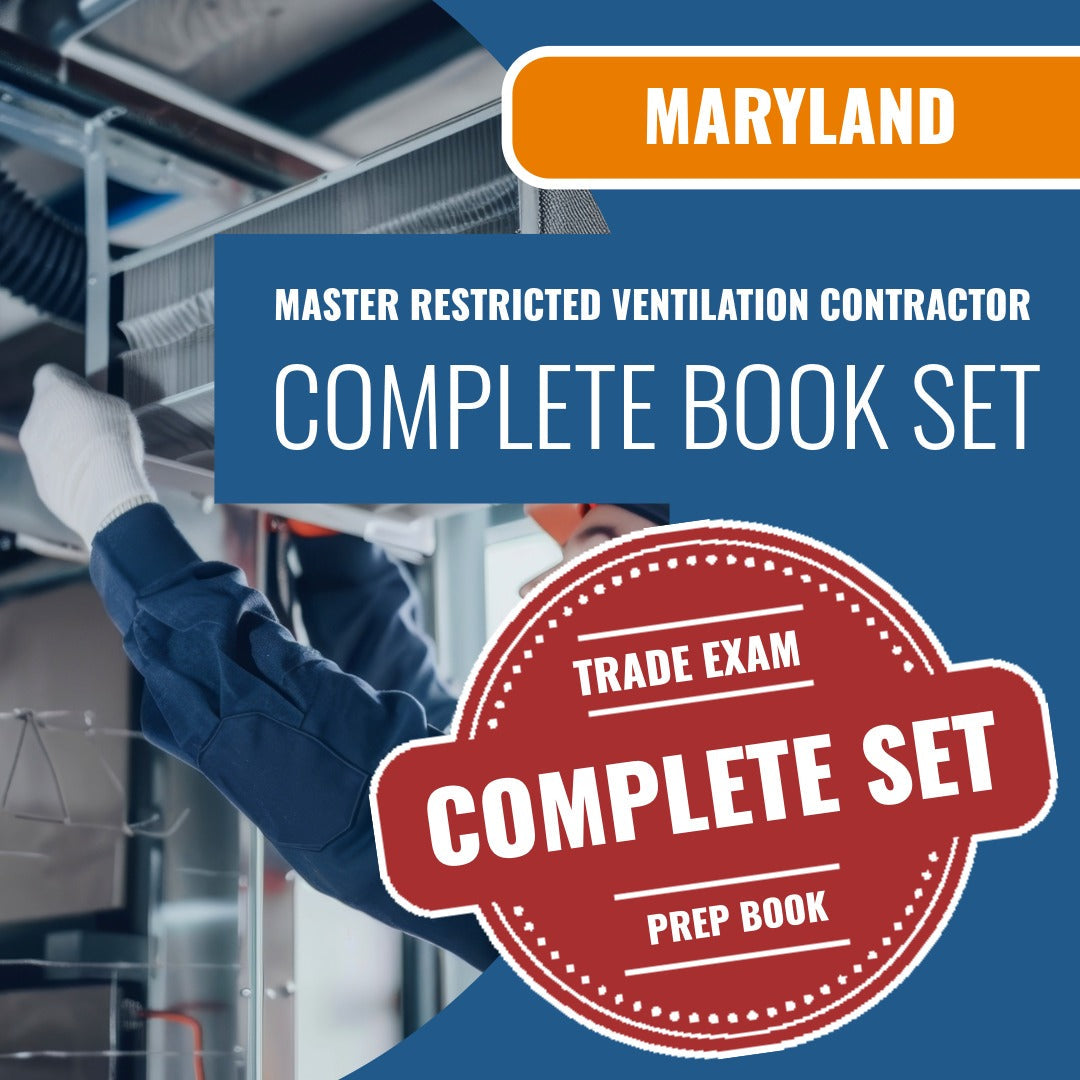 Maryland Master Restricted Ventilation Contractor Exam Book Package