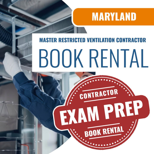 Maryland Master Restricted Ventilation Contractor  - Books & Courses Rental Package