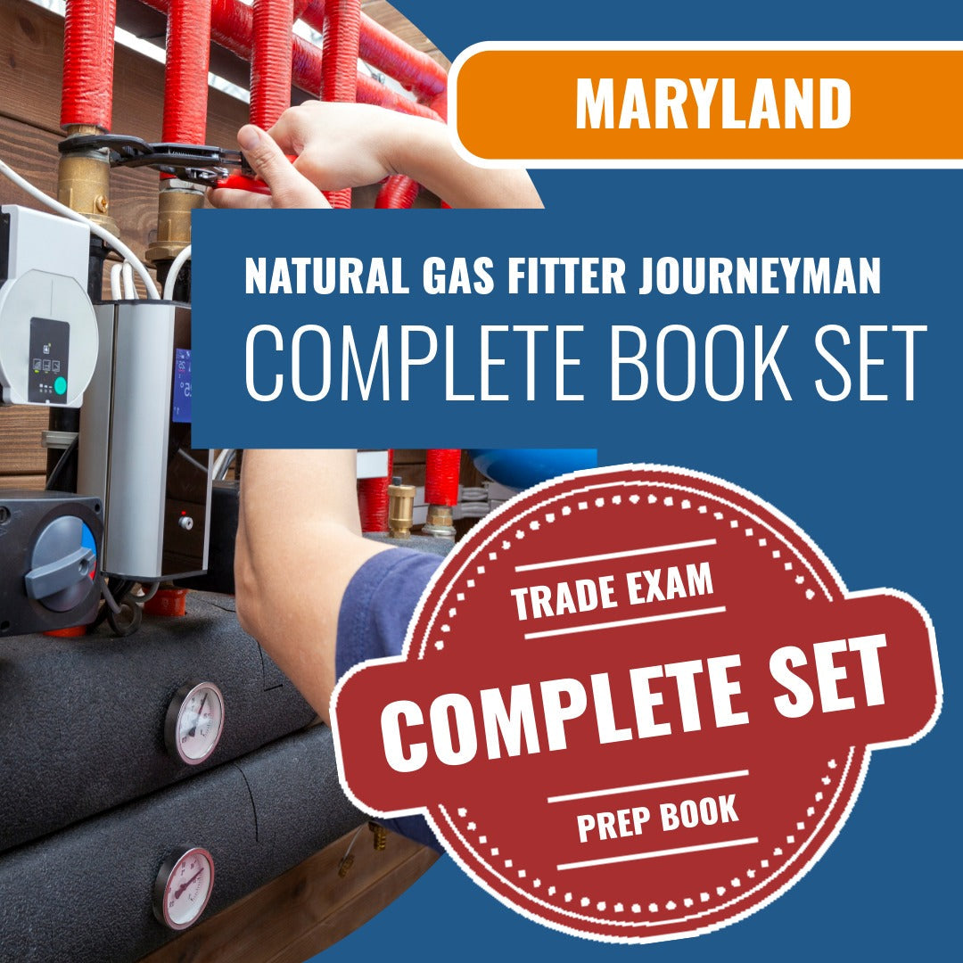 Maryland Natural Gas Fitter Journeyman Exam Book Package
