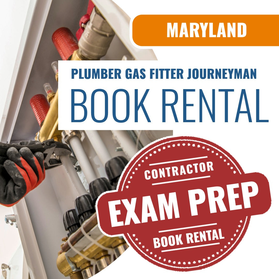 Maryland Plumber Gas Fitter Journeyman - Books & Courses Rental Package