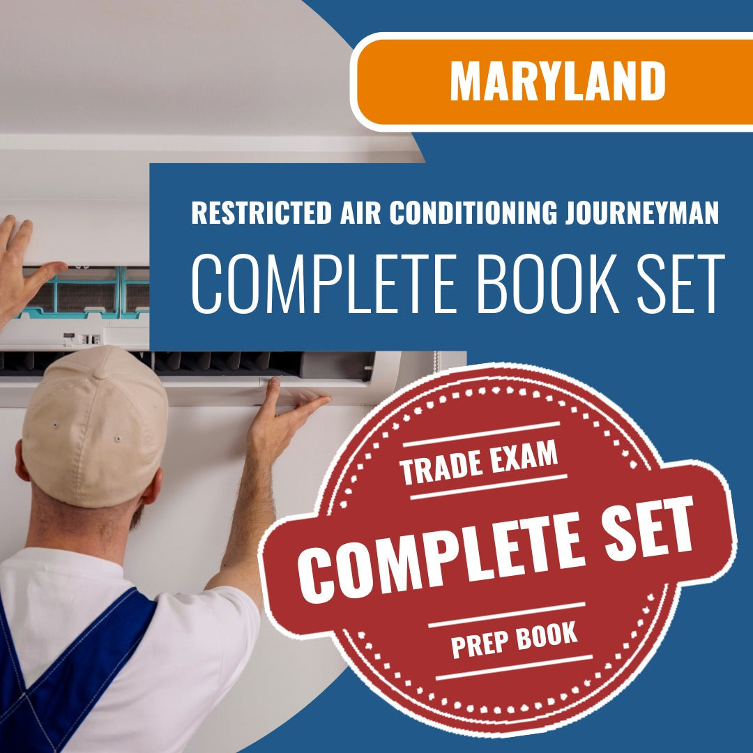 Maryland Restricted Air Conditioning Journeyman Exam Book Package