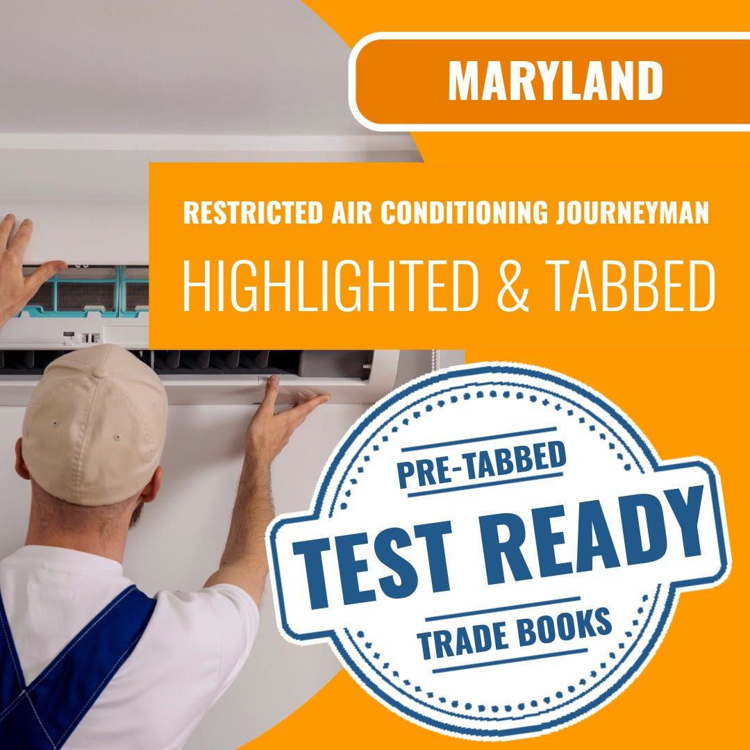 Maryland Restricted Air Conditioning Journeyman Highlighted & Tabbed Book Package