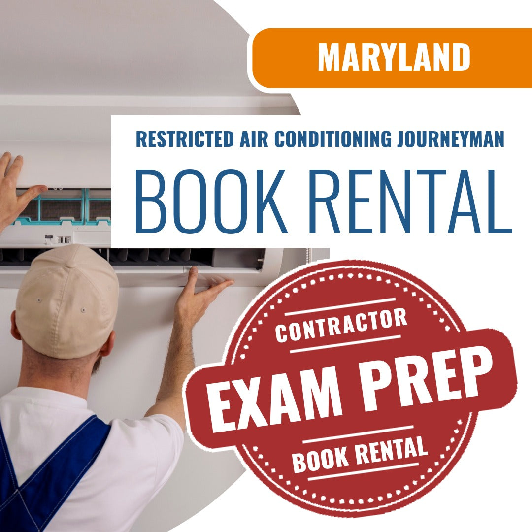 Maryland Restricted Air Conditioning Journeyman - Books & Courses Rental Package