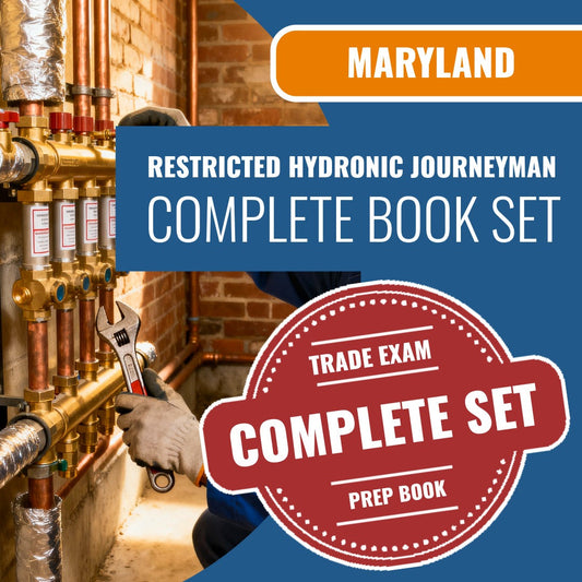 Maryland Restricted Hydronic Journeyman Exam Book Package