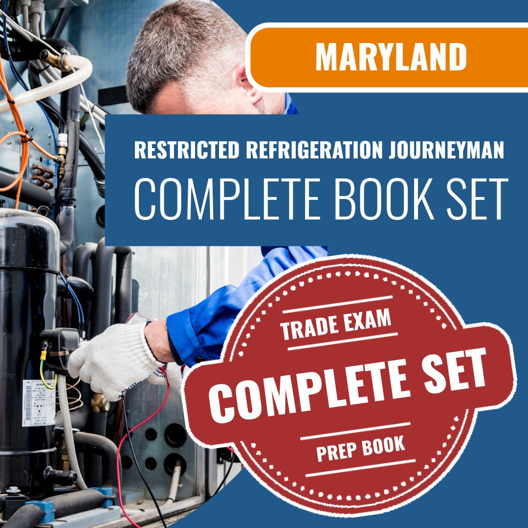 Maryland Restricted Refrigeration Journeyman Exam Book Package