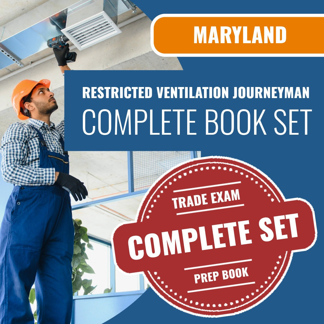 Maryland Restricted Ventilation Journeyman Exam Book Package