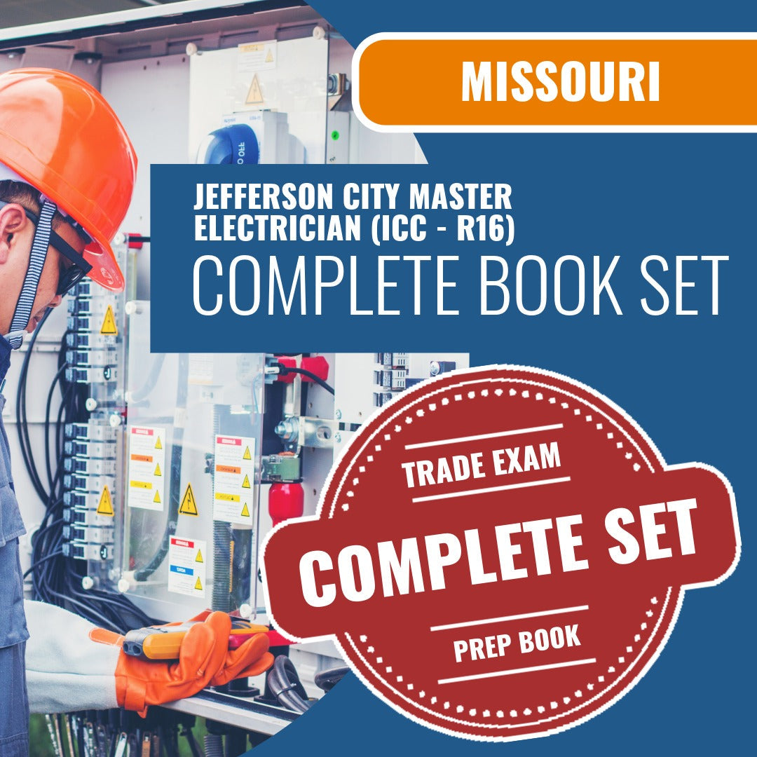 Jefferson City Missouri Master Electrician (ICC - R16) Exam Book Package