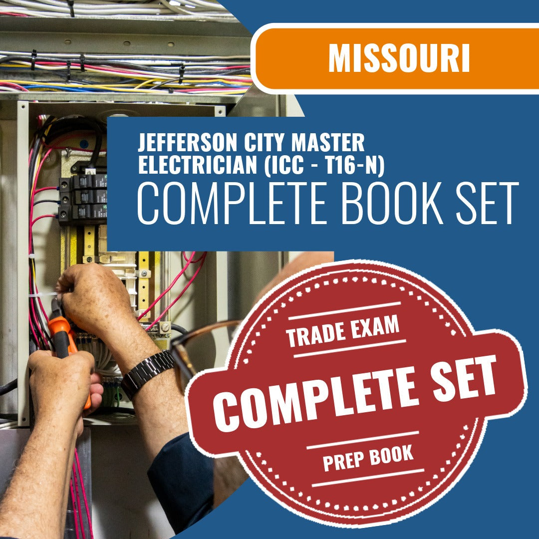 Jefferson City Missouri Master Electrician (ICC - T16-N) Exam Book Package