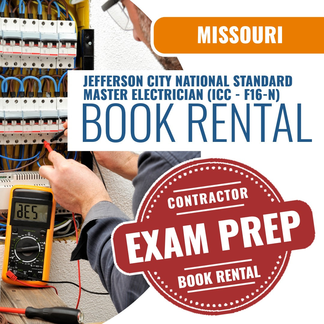 Jefferson City Missouri National Standard Master Electrician (ICC - F16-N) Books & Courses Rental Package