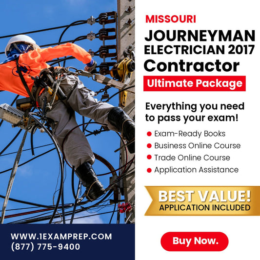 Missouri Journeyman Electrician 2017 Ultimate Exam Prep Rental Package