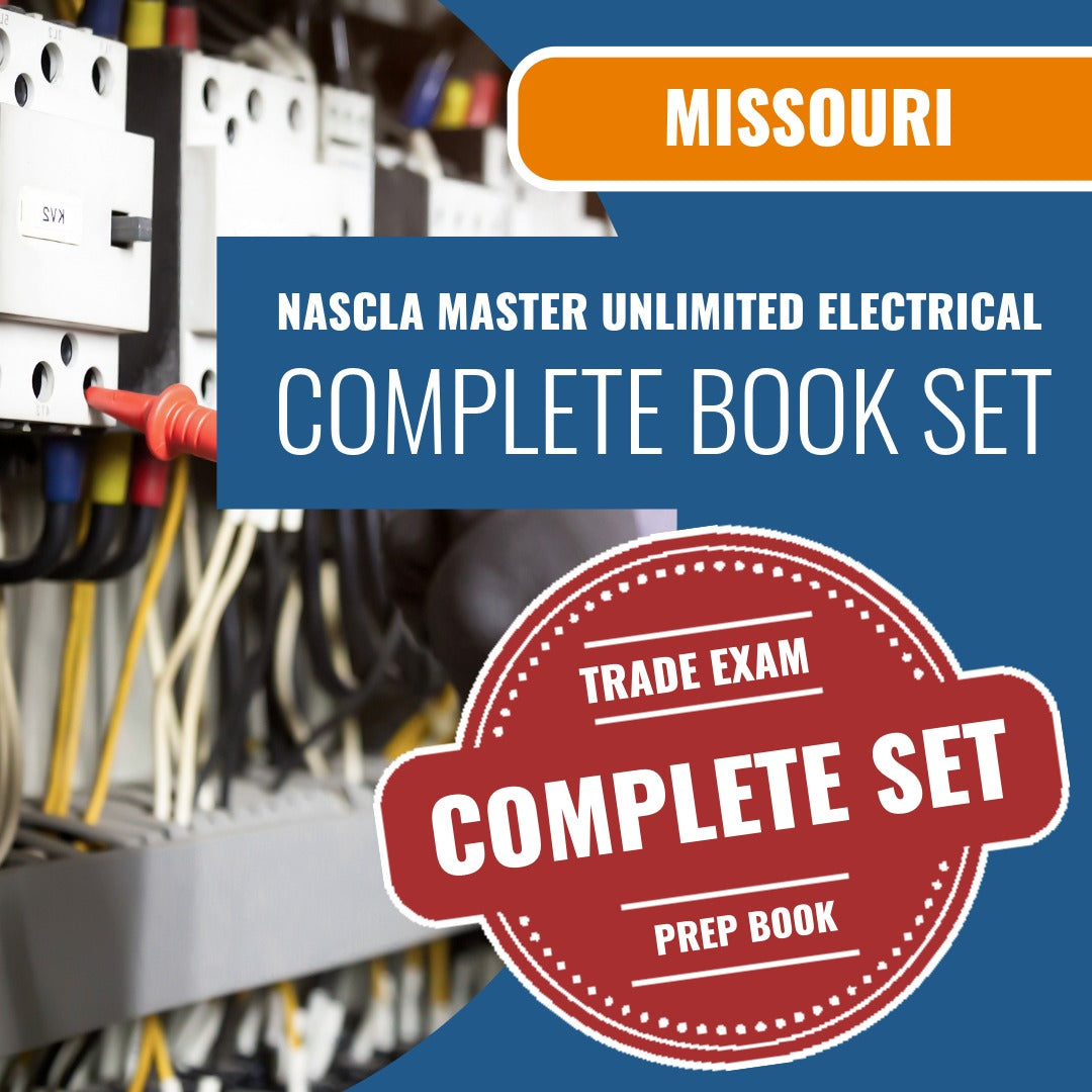 Missouri NASCLA Master Unlimited Electrical Contractor Exam Book Package