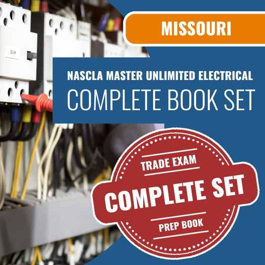 Missouri NASCLA Master Unlimited Electrical Contractor Exam Book Package