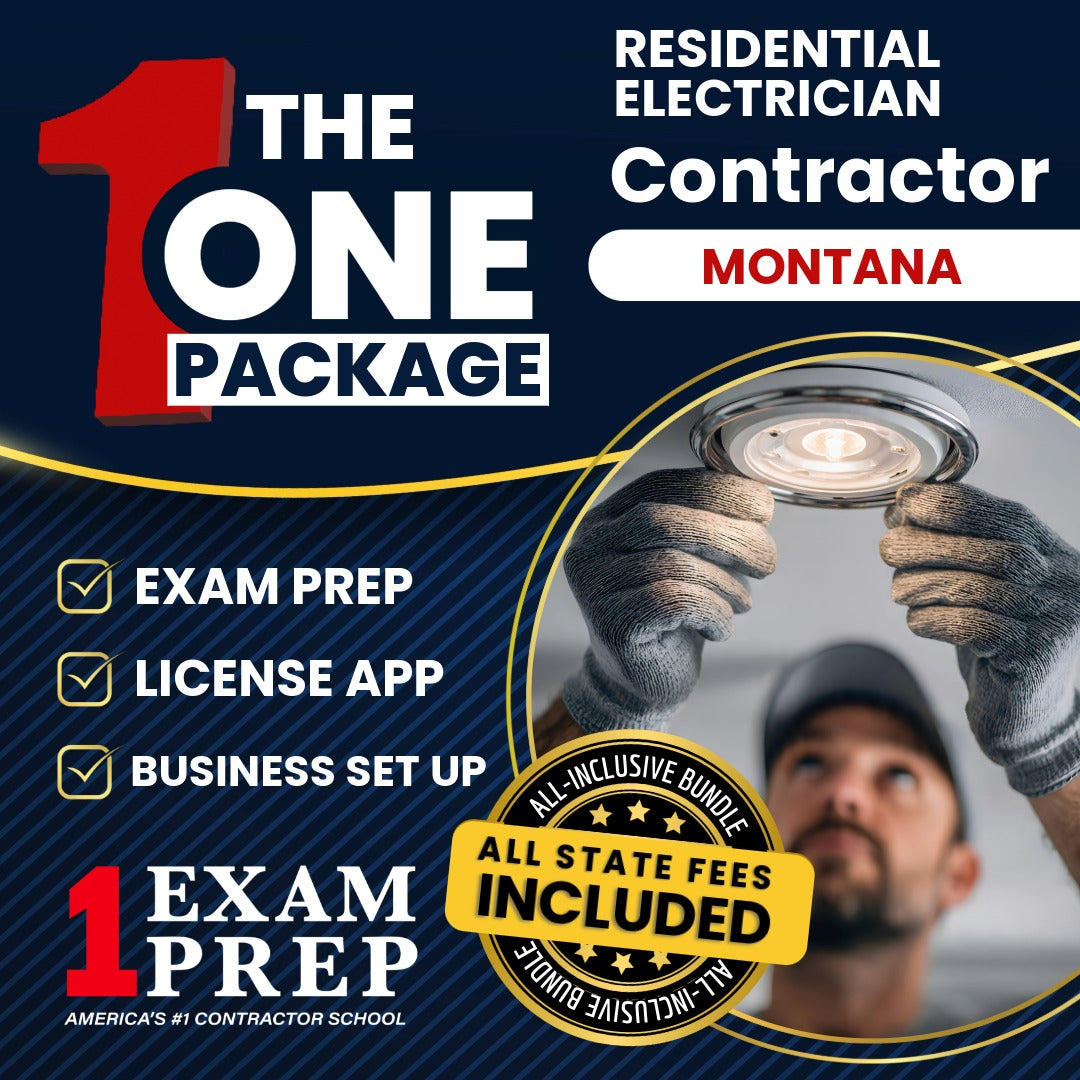 The 1 Package: All-Inclusive Montana Residential Electrician Exam, Licensing & Business Setup Solution