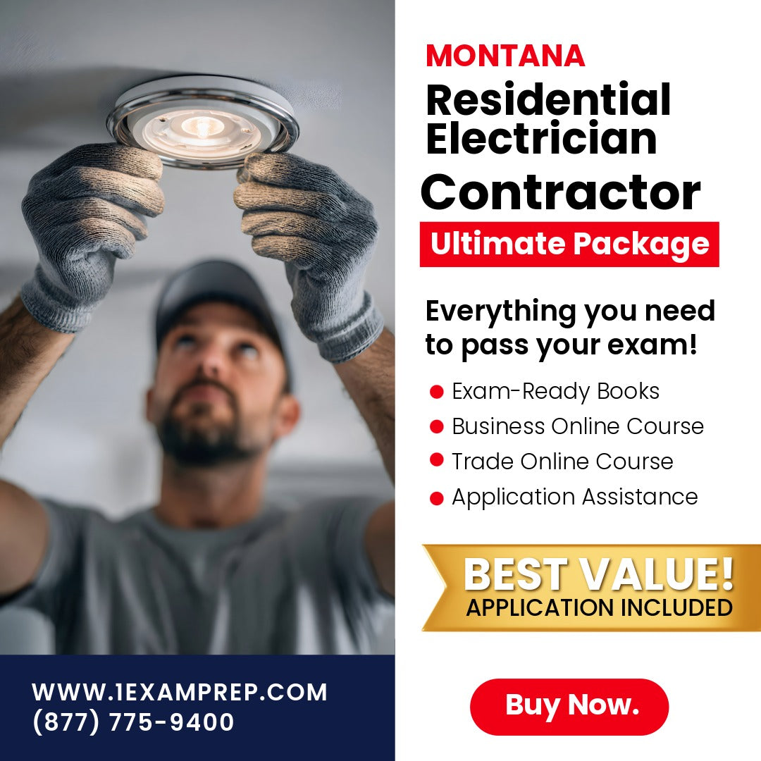 Montana Residential Electrician Ultimate Exam Prep Rental