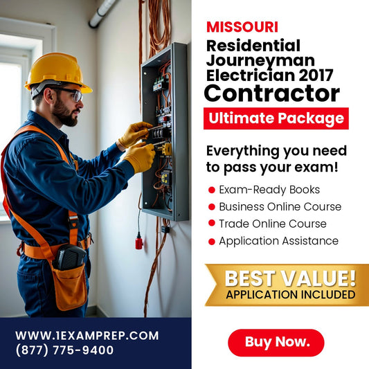 Missouri Residential Journeyman Electrician 2017 Ultimate Exam Prep Rental Package