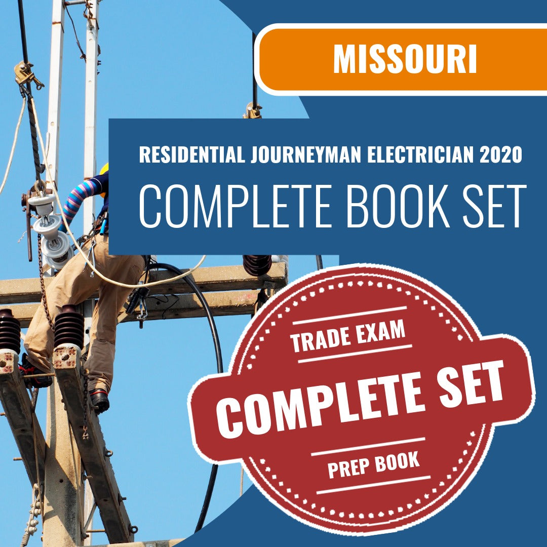 Missouri Residential Journeyman Electrician 2020 Exam Book Package
