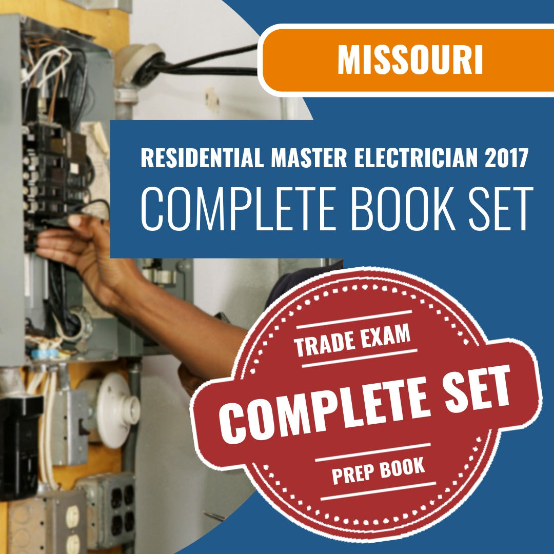 Missouri Residential Master Electrician 2017 Exam Book Package