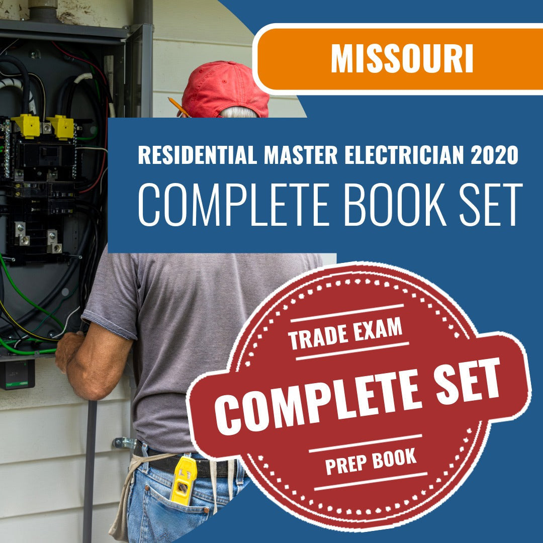 Missouri Residential Master Electrician 2020 Exam Book Package