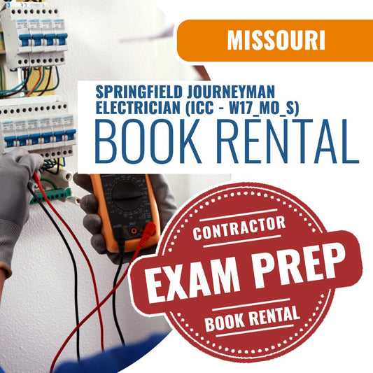 Missouri Springfield Journeyman Electrician (ICC - W17_MO_S) - Books & Courses Rental Package