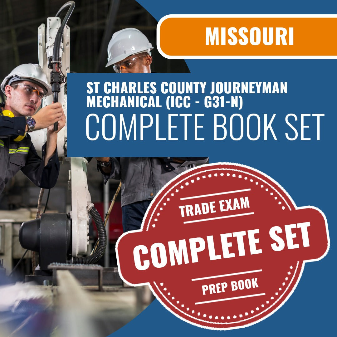 St Charles County Missouri Journeyman Mechanical (ICC - G31-N) Exam Book Package
