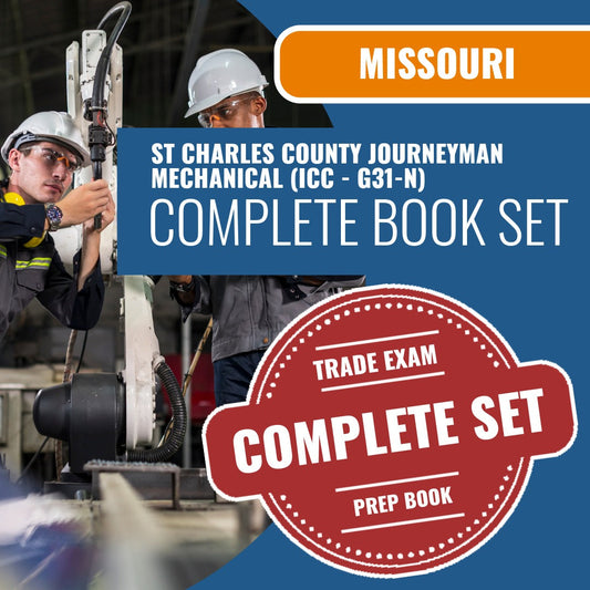 St Charles County Missouri Journeyman Mechanical (ICC - G31-N) Exam Book Package