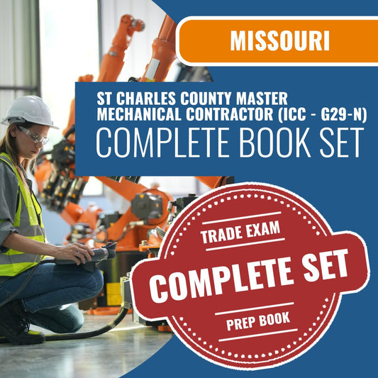 St Charles County Missouri Master Mechanical Contractor (ICC - G29-N) Exam Book Package
