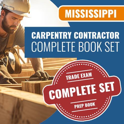 Mississippi Carpentry Contractor Exam Book Package