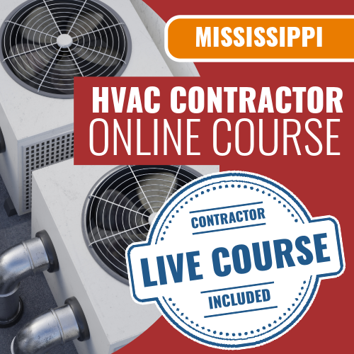 Mississippi HVAC Contractor - Online Exam Prep Course