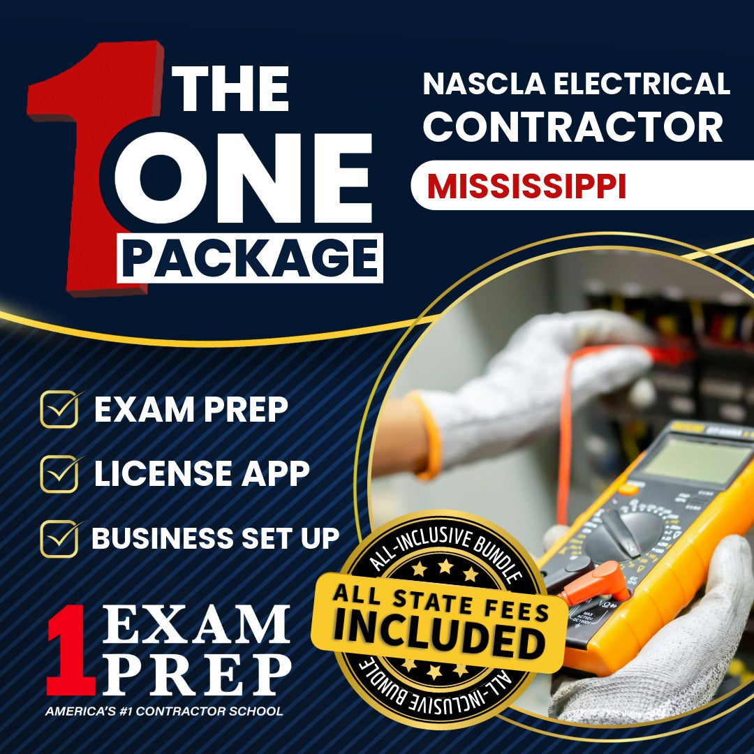 The 1 Package: All-Inclusive Mississippi NASCLA Accredited Trade Examination for Electrical Contractors Contractor Exam, Licensing & Business Setup Solution