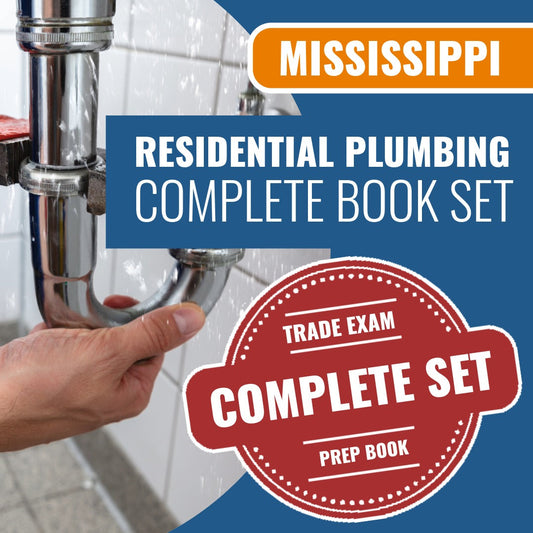 Mississippi Residential Plumbing Contractor Exam Book Package