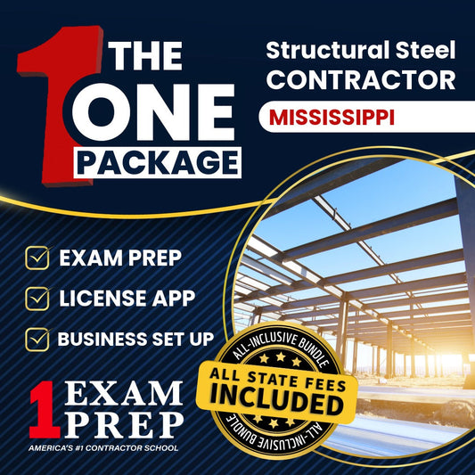 The 1 Package: All-Inclusive Mississippi Structural Steel Contractor Contractor Exam, Licensing & Business Setup Solution