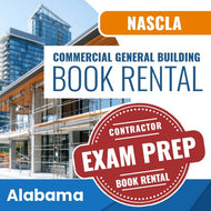 Alabama NASCLA Commercial General Building Contractor Exam Book Rental
